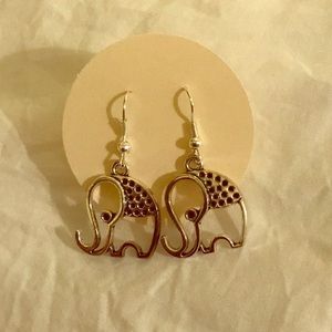 Elephant Charm Earrings